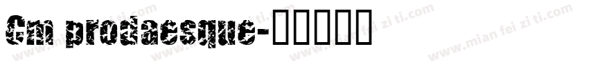 Cm prodaesque字体转换